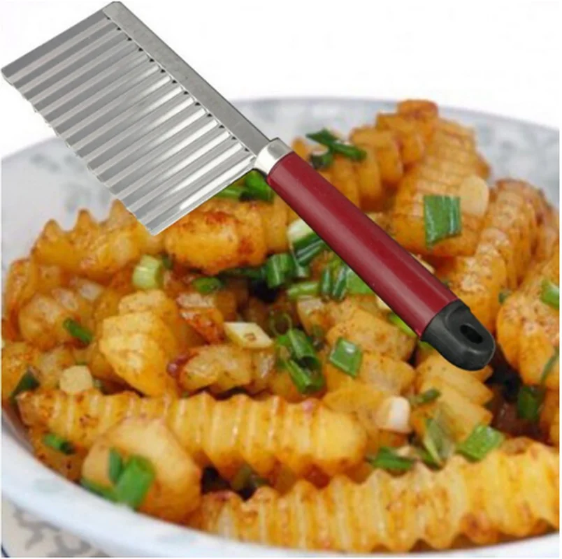 Для волнистой нарезки картофеля краями инструмент для очистки фруктов и овощей