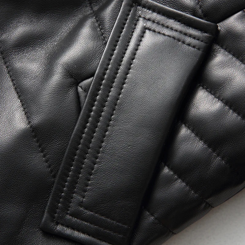 

2020 Winter Genuine Leather Female Jackets Casual Hoody Outwear Jacket Fashion Fur Collar Single Breasted Ladies Coats Plus Size