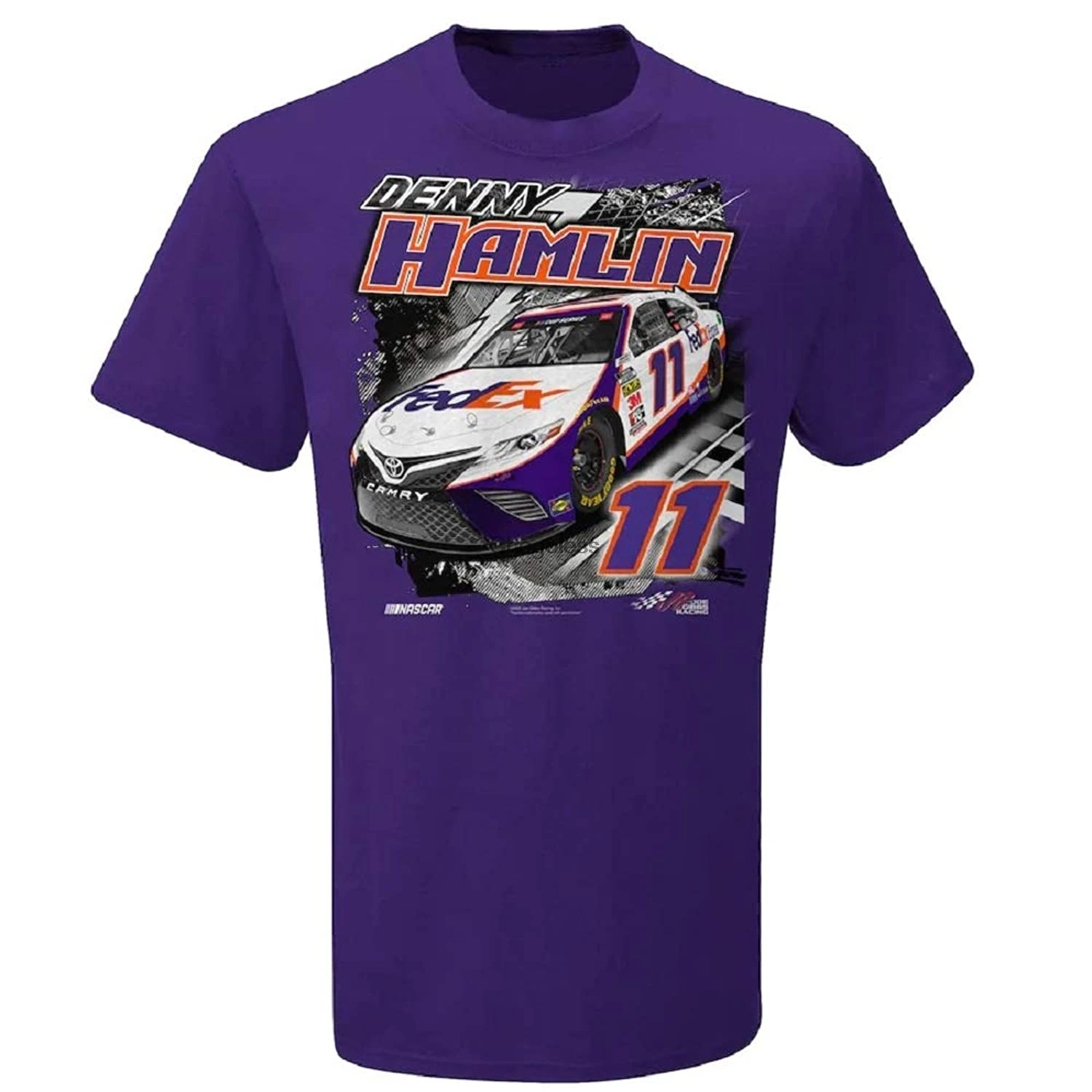 

D e n n y Hamlin Joe Gibbs Racing Team Collection Purple Power TShirt