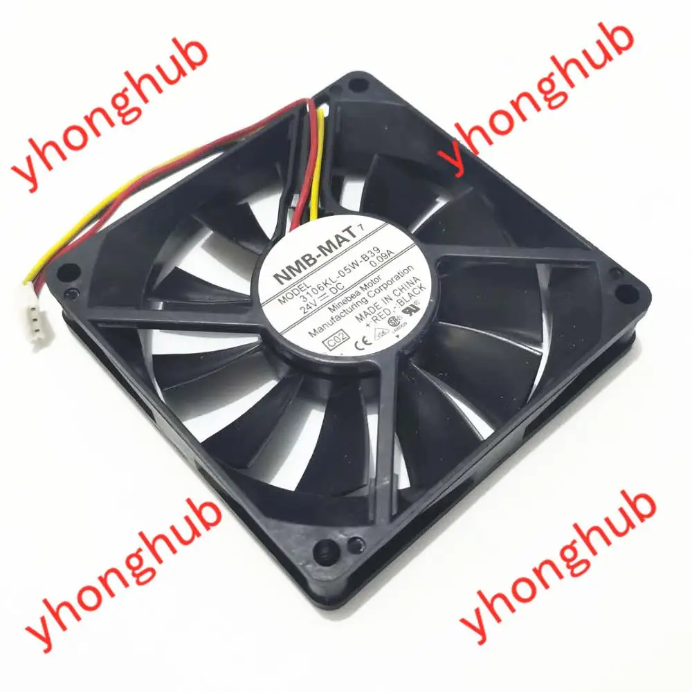 NMB MAT 3106KL 05W B39 C02 DC 24V 0.09A 80x80x15 мм вентилятор охлаждения сервера|square fan|server fan80x80x15mm fan |