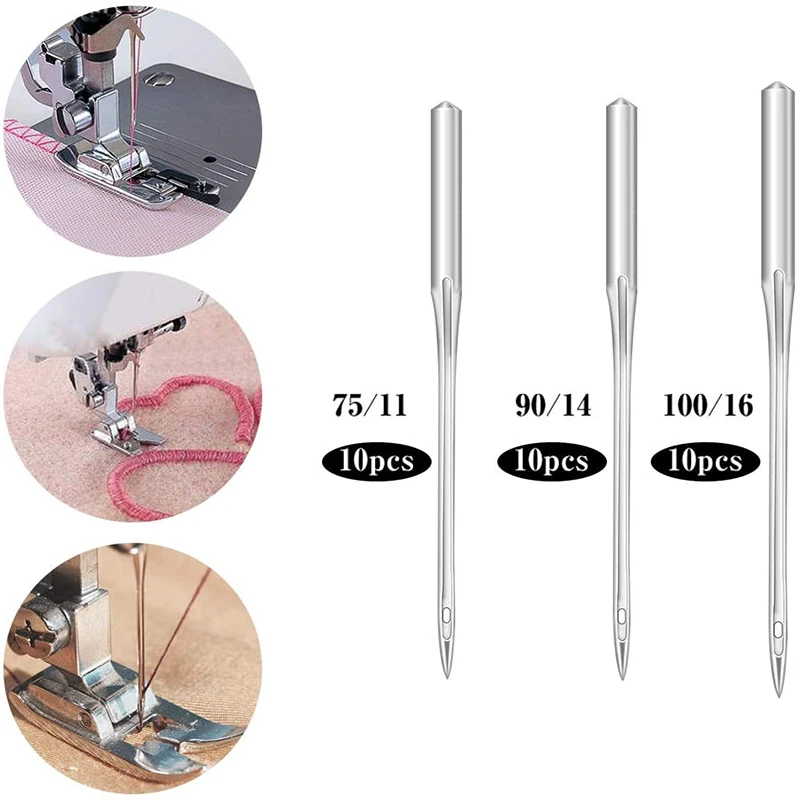 LMDZ 30 Pcs Sewing Machine Needles with 6 Hemming Foot Kit Domestic for Brother Singer Accessories | Дом и сад