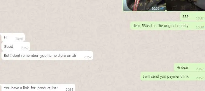 

Роскошная ссылка на оплату сумок для VIP-клиентов