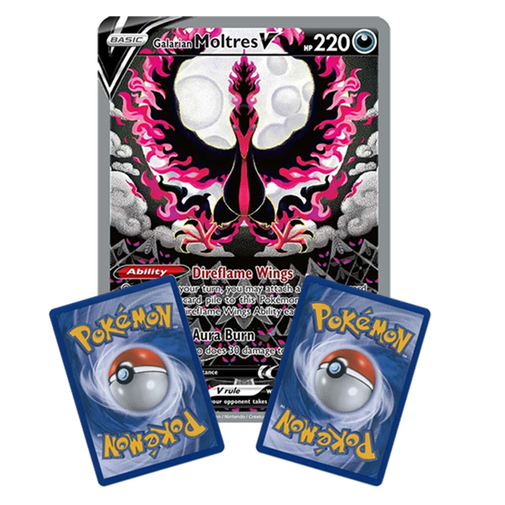 Spanish New Pokemon 200 Cards 1pcs Oversized Pokémon TCG: Sword and Shield Chilling Reign Box Trading Card Game Collection Toy | Игрушки и