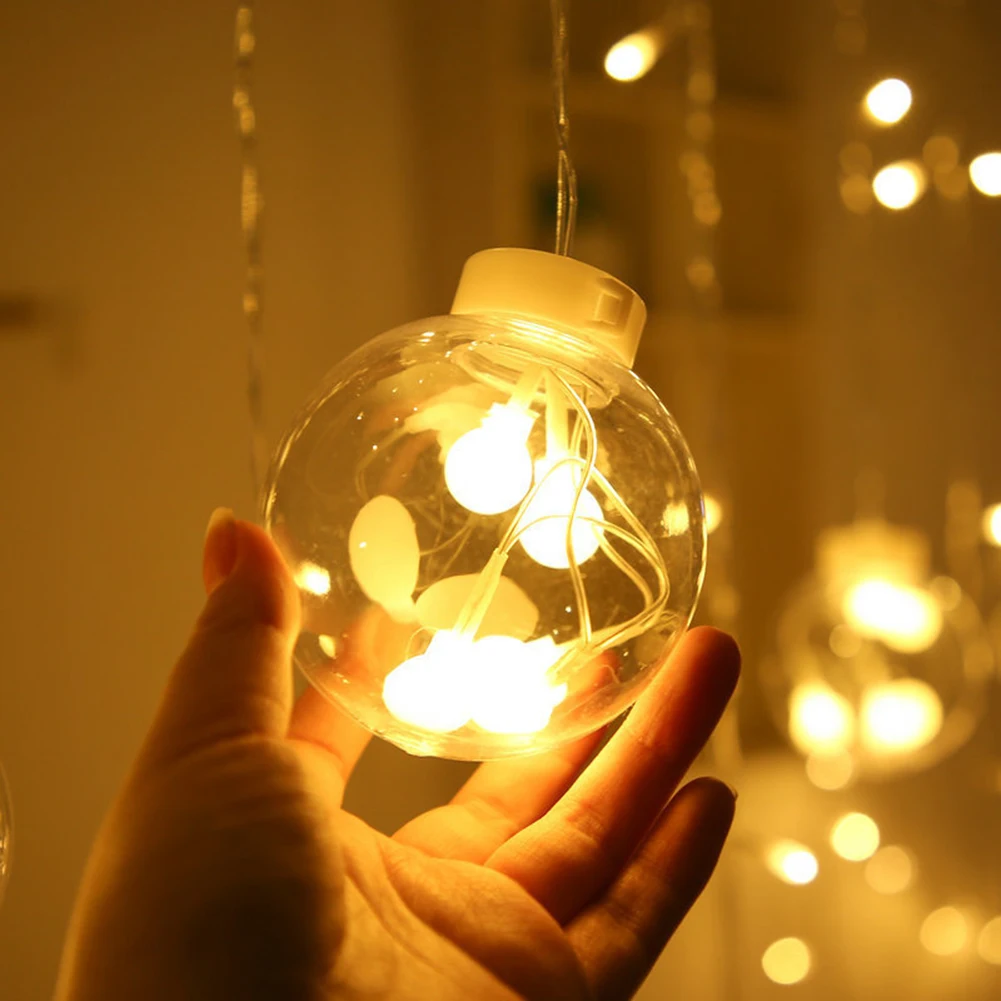 

LED Wishing Ball String Lights Garland Light Christmas Patio Fairy String Window Light New Year Christmas Wedding Festival Dec