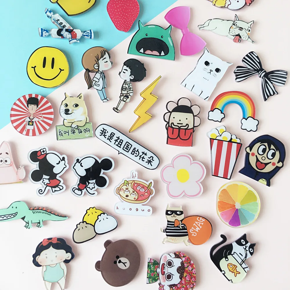 Hot Sale Cute Popular High Quality 1PC Acrylic Magnetic Sticker Home Decoration Pet Dog Cartoon Fridge Magnet | Дом и сад