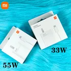 Зарядное устройство 55 Вт для xiaomi, оригинальный адаптер быстрой турбо-зарядки 33 Вт, кабель Type-C для Xiaomi 11, 10 Lite, redmi note 9, 10 pro, 10, K40, 30 pro