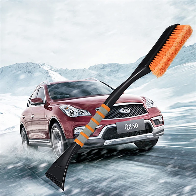 

2 In 1 Car Ice Scraper Snow Shovel Detachable Snow Brush Automotive Snow Ice Removal Shovel Winter Car Cleaning Tool Accessories