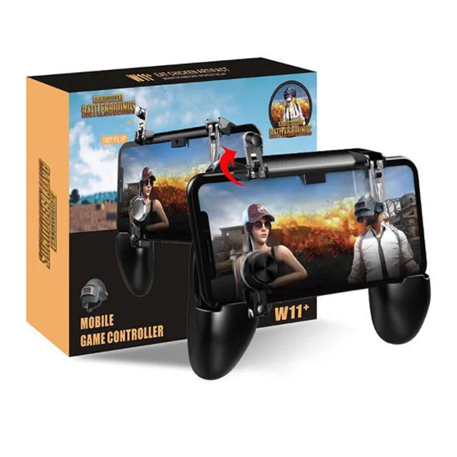 W11 Gamepad W11+ PUBG мобильный Геймпад контроллер тригеры Джойстик металлический L1 R1спусковой кнопки для iPhone Android мобильных иг - Цвет: W11 Gamepad