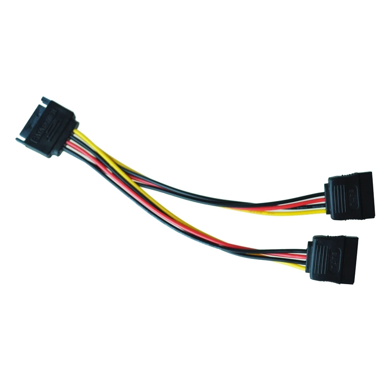 Промо-акция! 6in SATA power Y Splitter кабель адаптер-M/F (кабель питания) | Обустройство дома