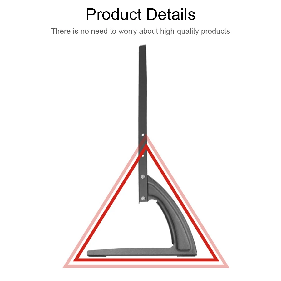 

26 to 43 Inch Universal 25KG TV Stand Base Bracket for Plasma LCD Flat Screen Height Adjustable Monitor Mount Bracket Rubber Bas