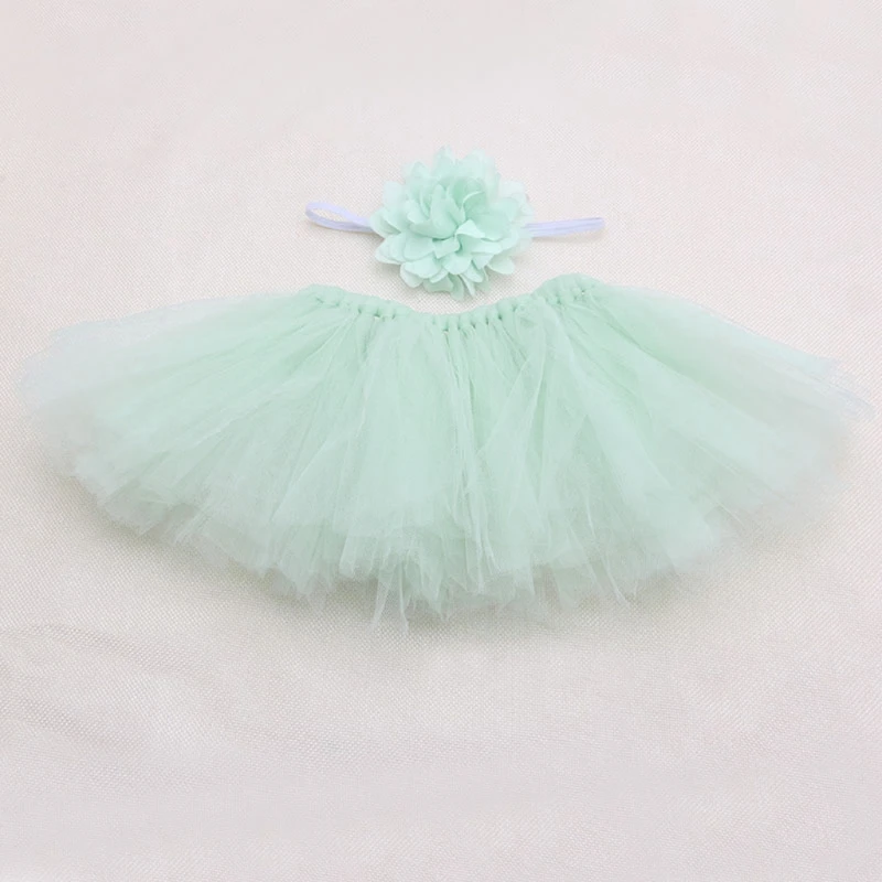 

85DE Cute Toddler Newborn Baby Girl Tutu Skirt & Headband Photo Prop Costume Outfit