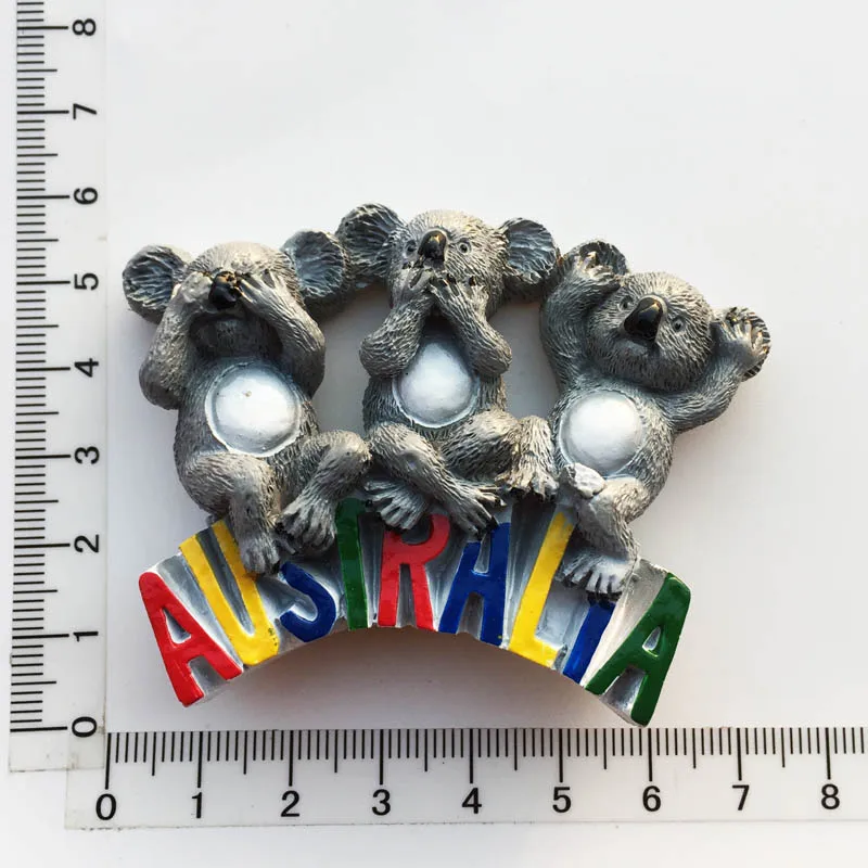 Австралия магнит на холодильник коала Сувенир 3D Смола магнитные наклейки