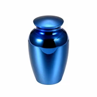 45x70mm human ashes funeral memorial urn blue blank pet dog cat cremation urns metal keepsake ashes caskets jewelry