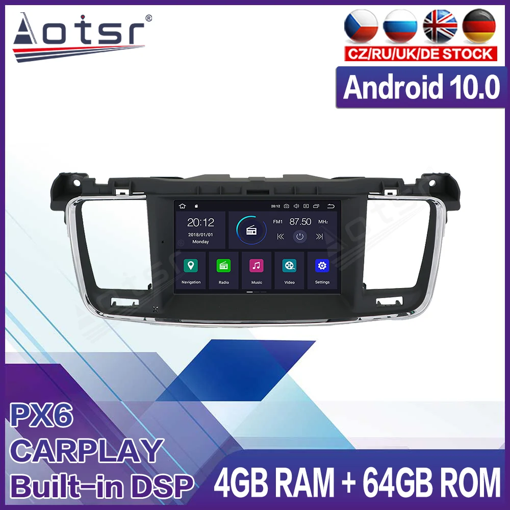 

64GB For PEUGEOT 508 2011 2012 2013 2014 2015 2016 2017 Car Multimedia Radio Player Stereo Android Auto Audio GPS Navi Head Unit