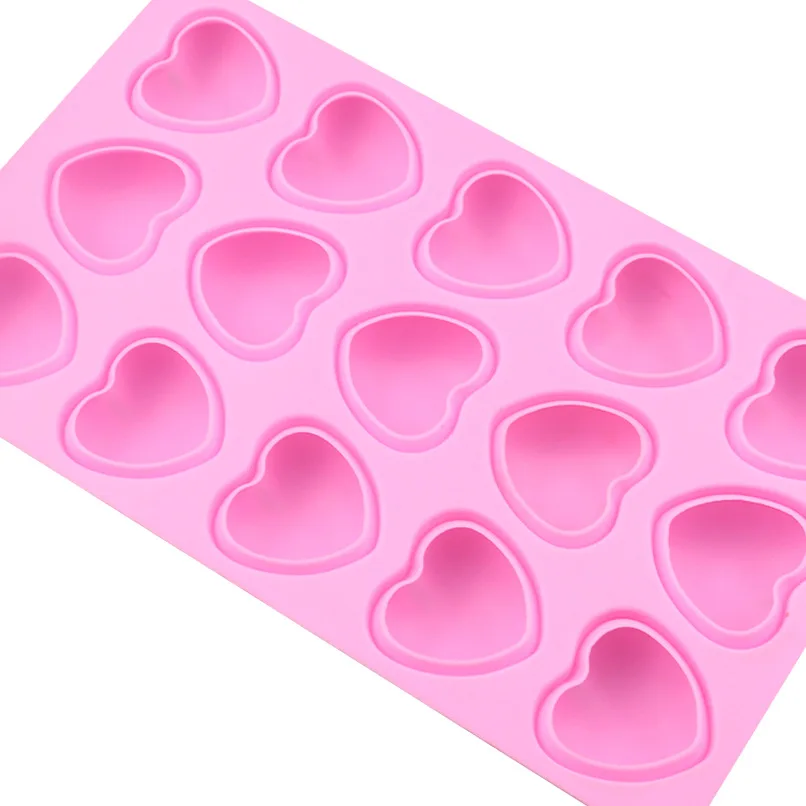 15 полости любовь силиконовая форма для пирога мусса торта и печенья льда