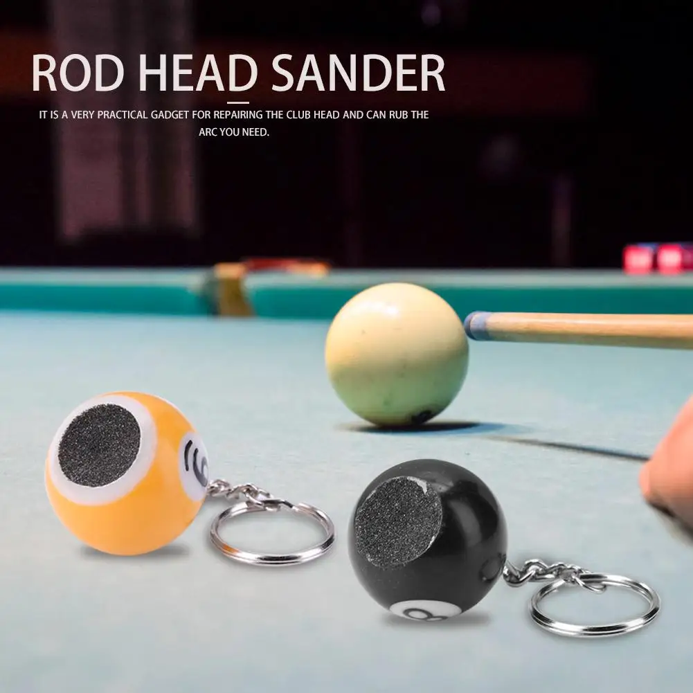 Portable Billiard Rod Tips Ball Shaper Keychain Various Specifications Optional Exquisite Cue Sander Pool Accessories | Спорт и