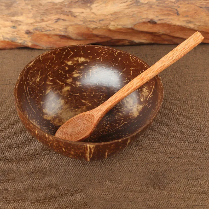 Tigela de coco натуральный красивый кокосовый контейнер подставка для приготовления