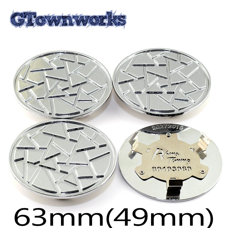 

4pcs 63mm Universal Various Sizes Wheel Center Hub Caps Metal Clip Zinc For Car Styling Rims