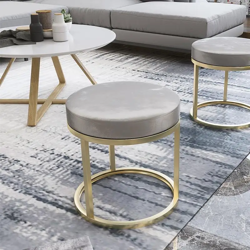 Маленькие стулья для использования в стиле Хо скандинавские скамейки с круглым