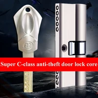 european standard universal stainless steel c class lock core cylinder security door gate lock cylinder with 10pcs keys