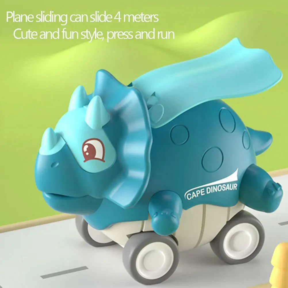 

Dinosaur Children Push Toy Car Baby Toy Car Puzzle Non-pull Inertial Back Press Toy Scoote Inertial Car Car Creative Dinosa C4N5