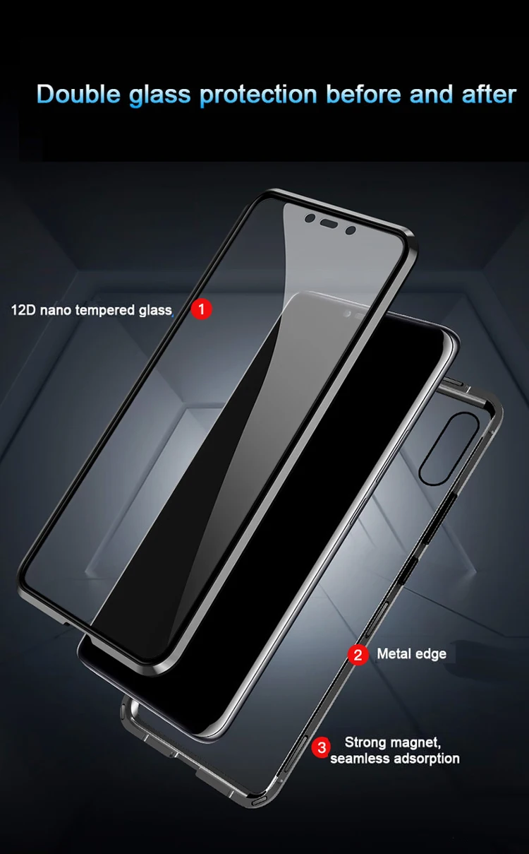 full magnetic case for realme 5 pro 6 pro 5i 6i c3 phone cover back glass case for realme c11 magnet protective phone case free global shipping