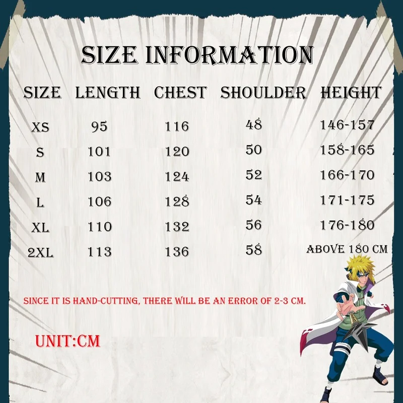 Косплей Набор Аниме Hokage ниндзя Yondaime Namikaze Minato плащ костюм Хэллоуин Одежда для