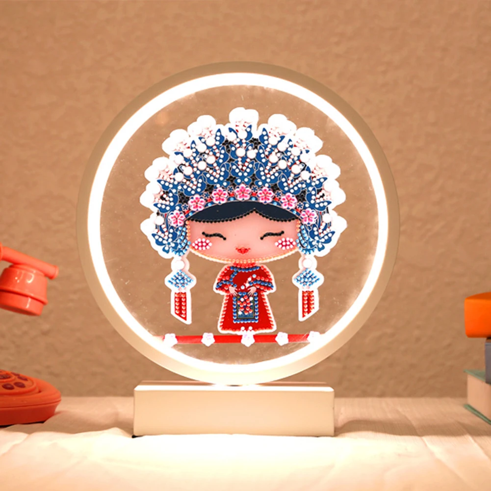 

Festival Craft Present Table Lamp DIY Diamond LED Night Light Kits Wedding Home Indoor Decoration Room Decor