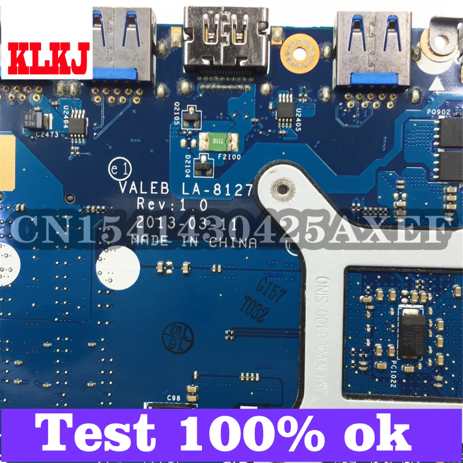 

KLKJ VALEB LA-8127P Laptop Motherboard For Lenovo E545 Test Original Mainboard With Graphics Card