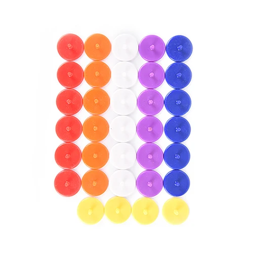 

50Pcs New Golf Mark Random Color Plastic Position Markers Assorted Color Diameter Golf Ball Maker Base Accessories 24mm