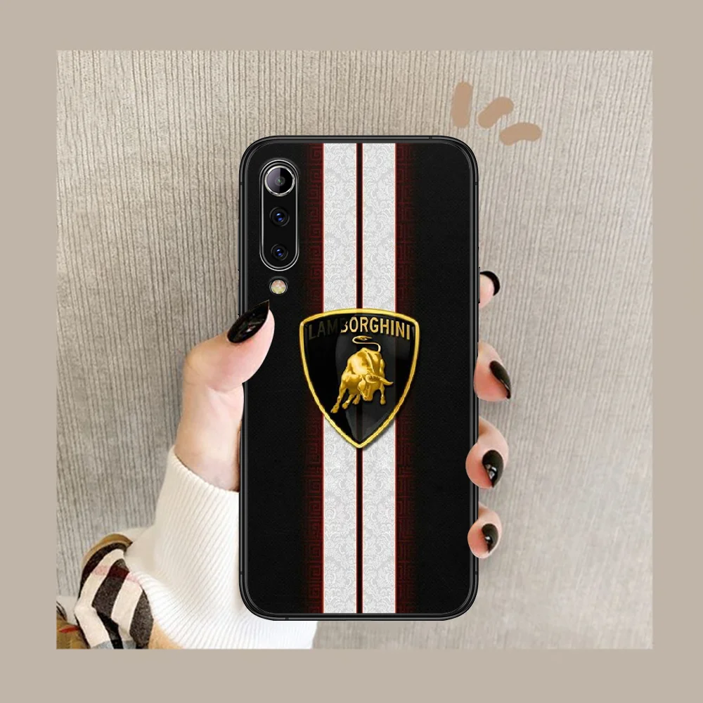 

cool Supercar Italian car Phone case For Xiaomi Mi note 10 A3 9 MAX 3 A2 8 9 Lite Pro ultra black Cell Pretty Funda Painting