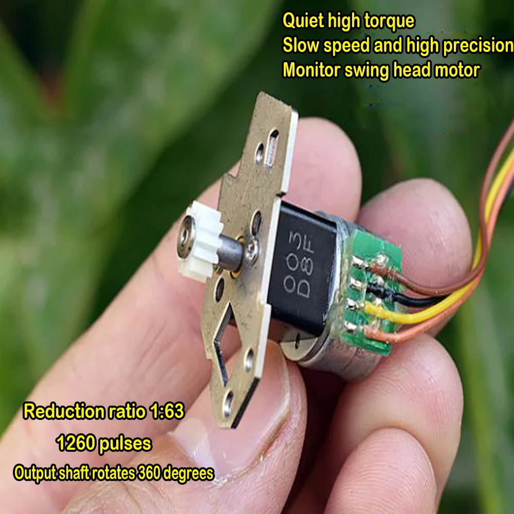 

Микро-2-фазный 4-проводной 15 мм шаговый Шестерни двигатель Mute ZGA12 прецизионная коробка передач Шестерни коробка медленно Скорость большой с ...