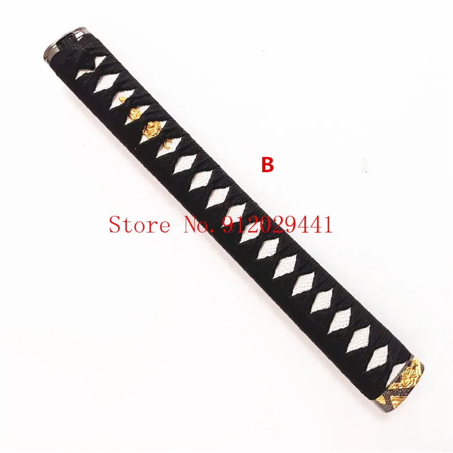 26CM*30CM*35CM* Handmade Japanese Samurai Sword Handle Set Kirsite Tsuka/Fuchi Kashira Nice Katana/Wakizashi DIY Accessory - купить по