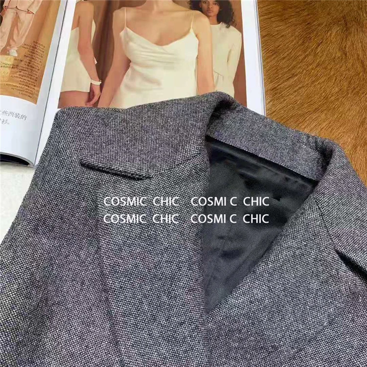Cosmicchic, женское осеннее платье-жилет, без рукавов, Женский блейзер, платья, подиумный дизайн, офисный женский жилет, короткое платье, женское платье