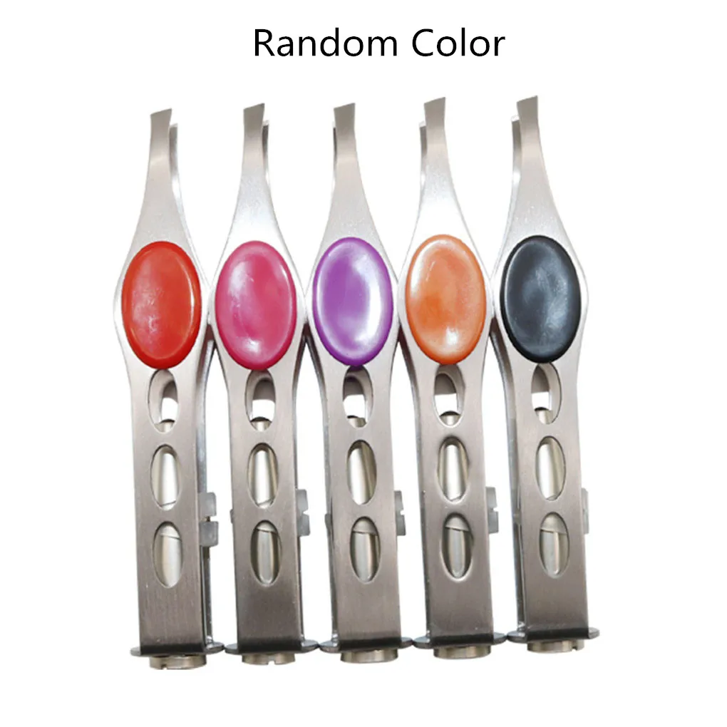 BGVfive1PC Новый из нержавеющей стали LED свет пинцет для бровей удаление волос зажим