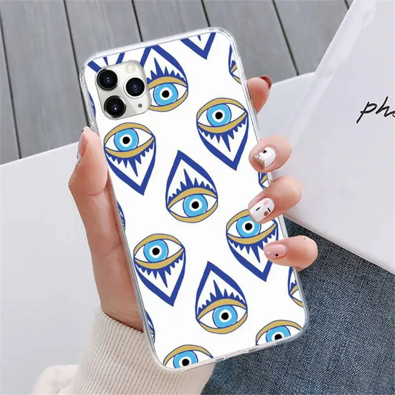 

Evil eye Phone Case For iphone 12 5 5s 5c se 6 6s 7 8 plus x xs xr 11 pro max mini