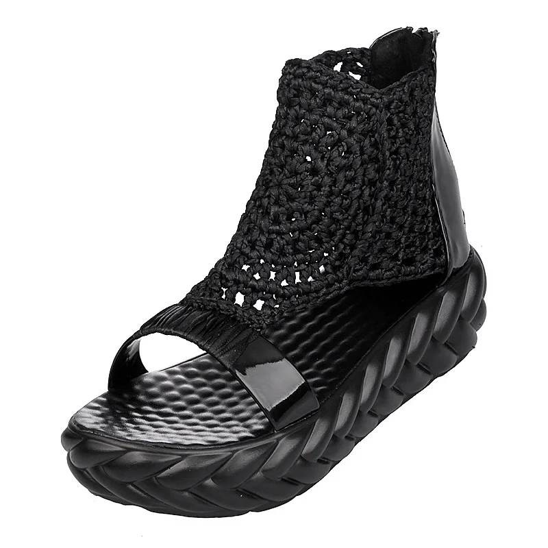 

Sandals Closed Heel Comfort Shoes for Women Muffins shoe Med Clogs Wedge 2021 Summer Suit Female Beige Breathable Flat Medium Pl