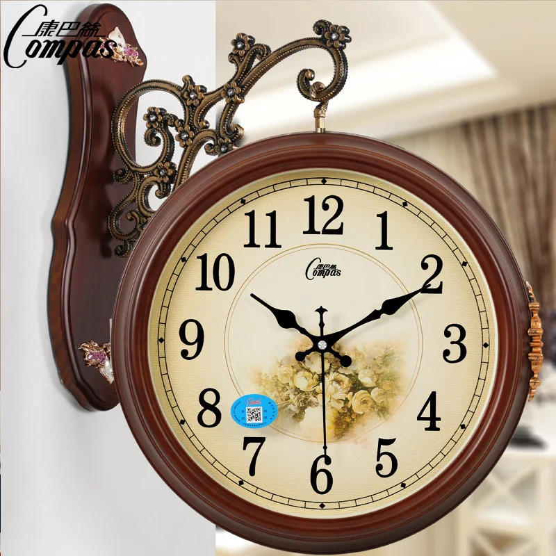 

Wall Clock European Creative Wall Watch Living Room Large Double-sided Clock Modern Quartz Clock Modern Wall Clock BB50WC