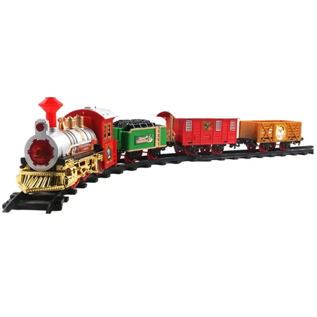 

Battery-Powered Train Toys Warehouse Carriage Train Set Electric Train Set for Kids