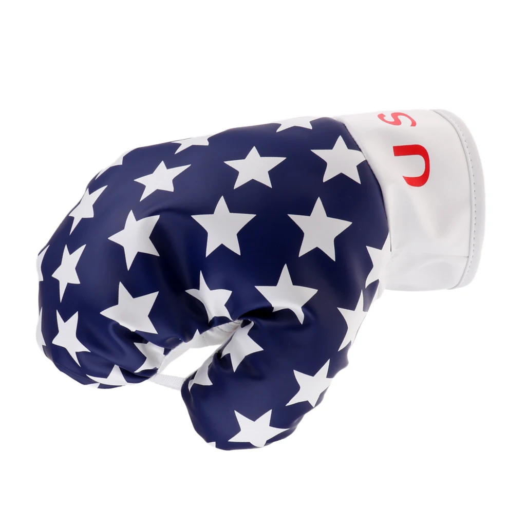 

Boxing Glove Club Covers PU Leather USA Golf Head Cover Headcover Protector Bag Guard for No.1 Wood Driver