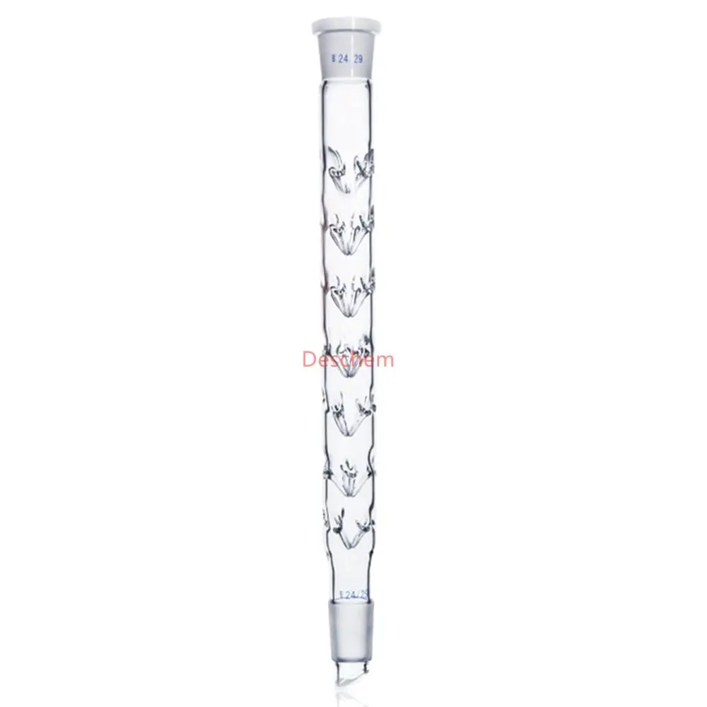 Стеклянная дистилляционная колонна лабораторная стеклянная посуда 200 мм