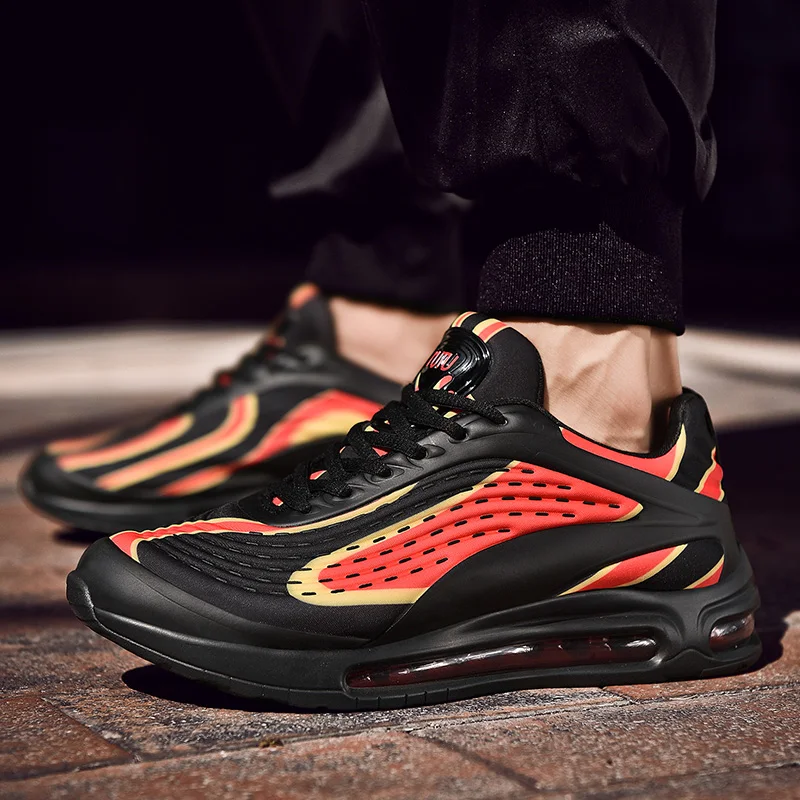 

Professional Air Cushion Men Running Shoes Zapatillas Hombre Deportiva Men Lace-up Breathable Jogging Sneakers Men Sport Shoes
