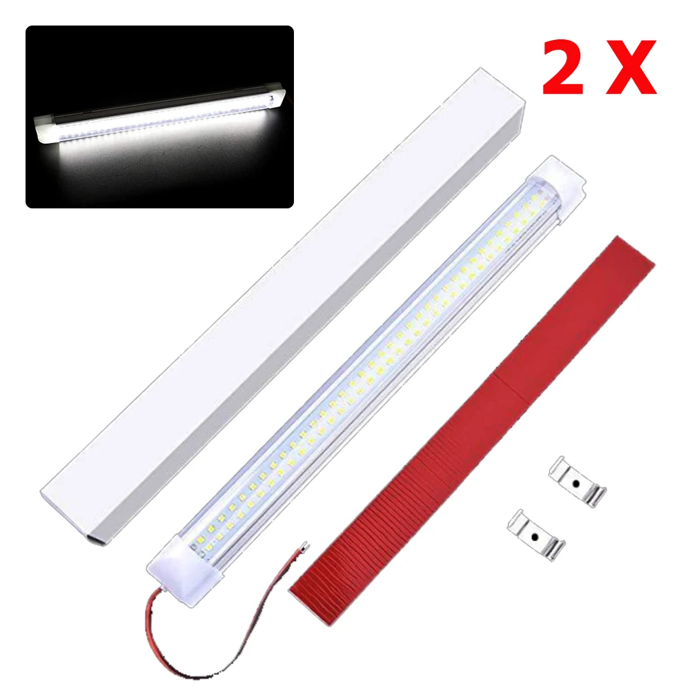 2x Автомобильный светодиодный светильник для чтения в помещении белый Ip45 500LM 6000K