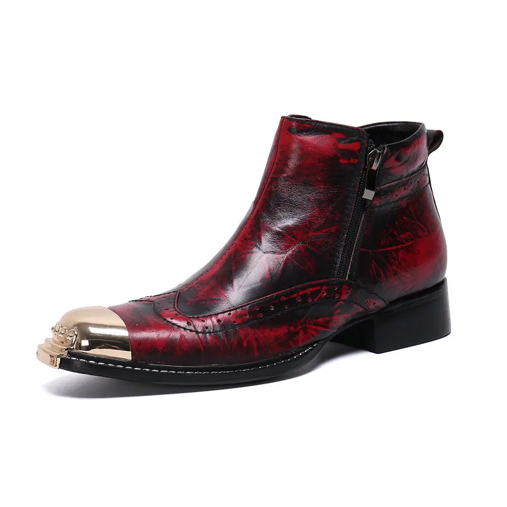 Мужские ботинки челси Bota masculina с ремешком и красной пряжкой Мужская Рабочая обувь