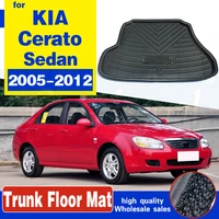 boot cargo liner rear trunk mat floor tray carpet protector tailored pad for kia cerato sedan 2005 2012 waterproof non slip pad