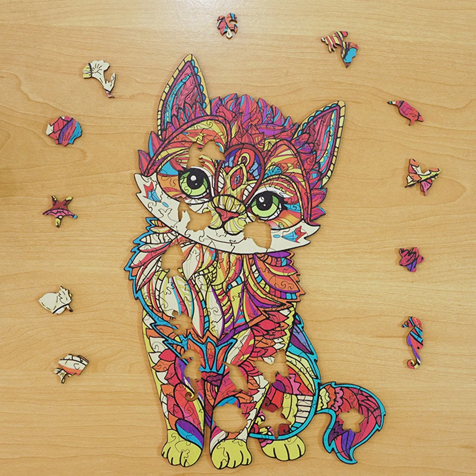 

Unique Wooden Puzzle Animal Jigsaw Puzzles Gift For Adults Kids Educational Puzzle Gift Interactive Toy