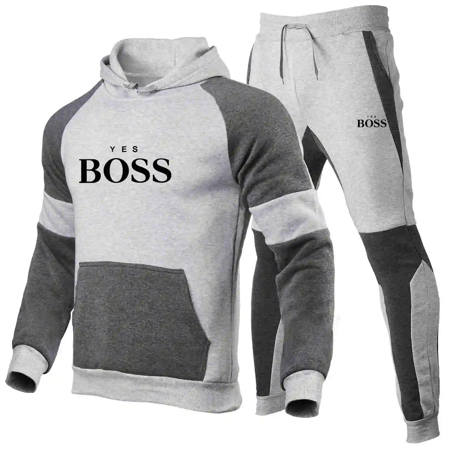

2021 Autumn Winter Hot Brand Two Pieces Sets Thick hoodies Tracksuit Men/women Sportswear Gyms Fitness Training Sweatshirts