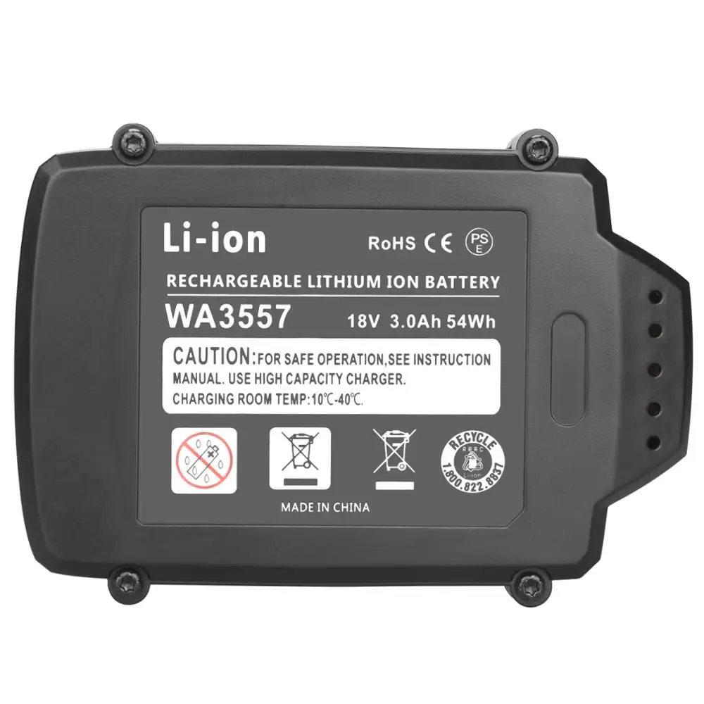 3000mAh WA3525 WA3578 WA3520 WA3575 Аккумулятор для литиевого электроинструмента WORX 20V |