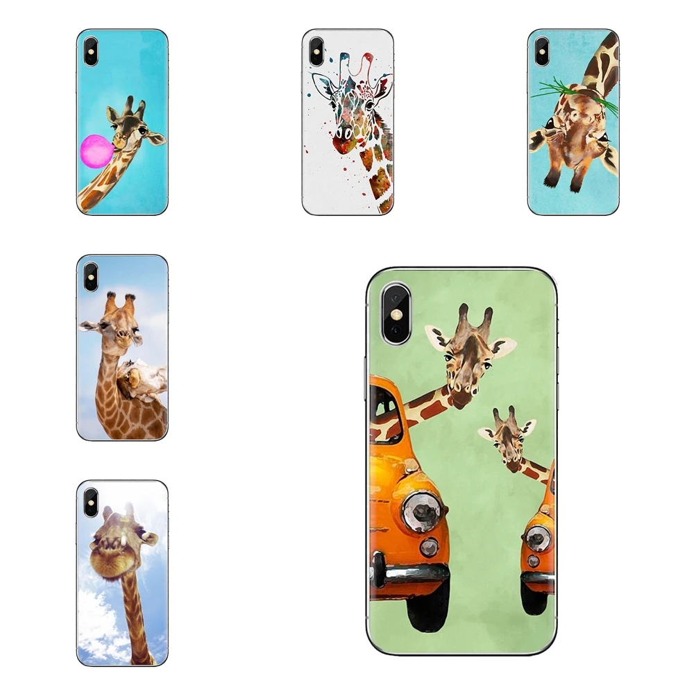 For Xiaomi Mi4 Mi5 Mi5S Mi6 Mi A1 A2 5X 6X 8 9 Lite SE Pro Max Mix 2 3 2S Hot Sale Watercolor Giraffe Painting Soft Skin Case |