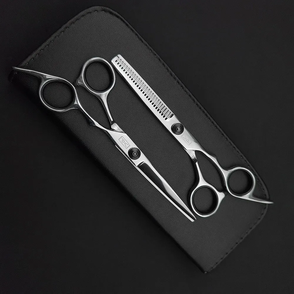 

6 Inch Salon Professional Hairdressing Scissors Set Japan 440C Imported Cutting Shears & Thinning Scissors Barbershop Set